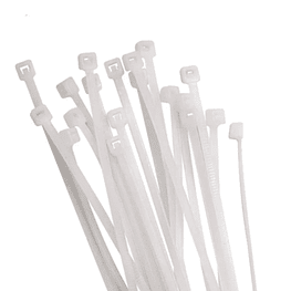 Amarra plastica blanca 4,8 x 400 mm