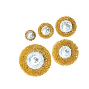 Juego escobilla redonda ondulada 5 pcs p-taladro