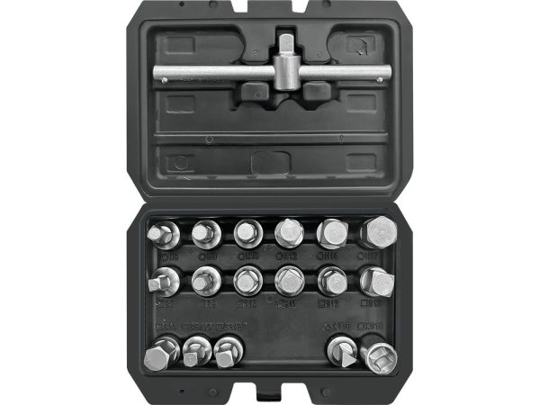 Set extractores de tapon de aceite 18pcs - yato