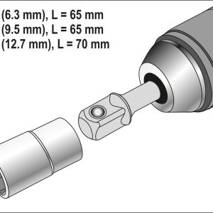 Adaptador de enchufe 3pcs hex 1-4, 3-8, 1-2 - yato