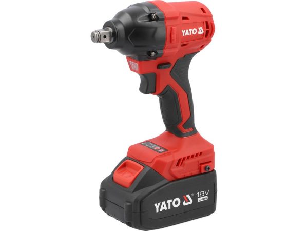 Llave impacto inal brush 350nm 1-2Pulgadas  18v 2x2ah-yato