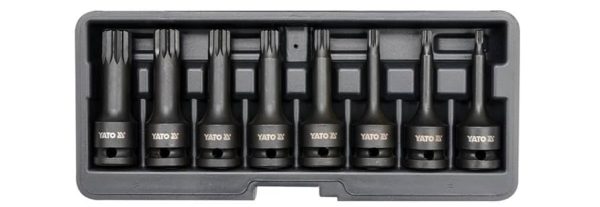 Set dados impacto imbus macho 1-2Pulgadas  8pcs - yato - Imagen 2
