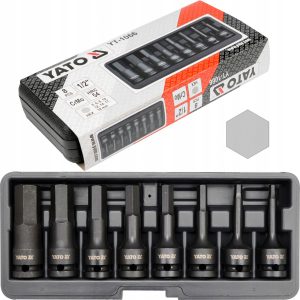 Set dados de impacto hex 1-2Pulgadas  8pcs - yato
