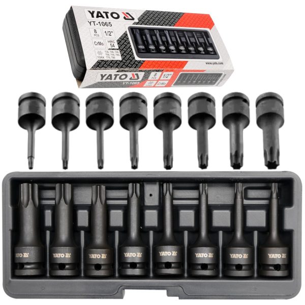 Set dados de impacto torx 1-2Pulgadas  8 pcs - yato