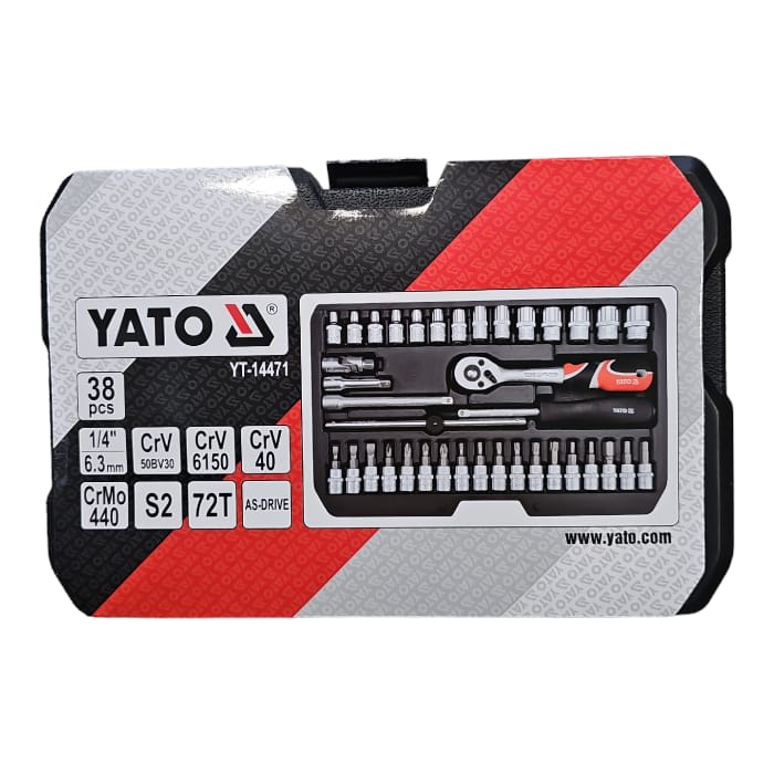 Set dados 1/4" 38 piezas - yato - Imagen 2