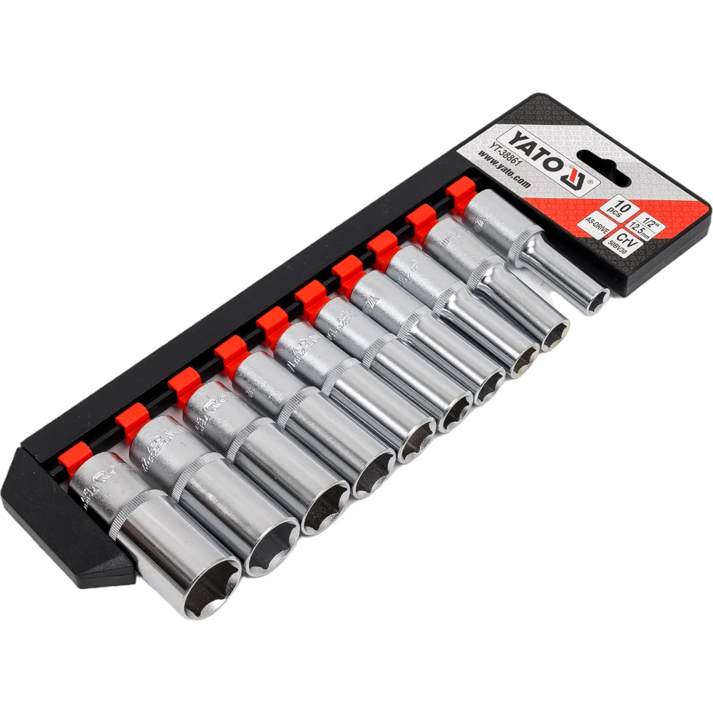 Set dados largos 1/2 10pcs - Yato