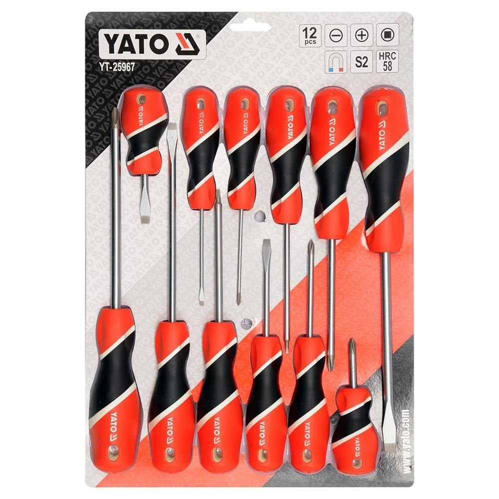 Set destornilladores paleta - cruz 12pcs - yato