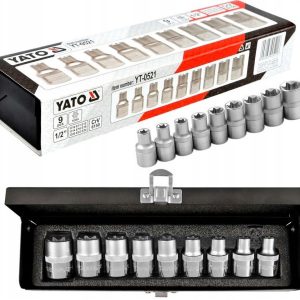 set dados hembras  torx 1/2" 9pcs