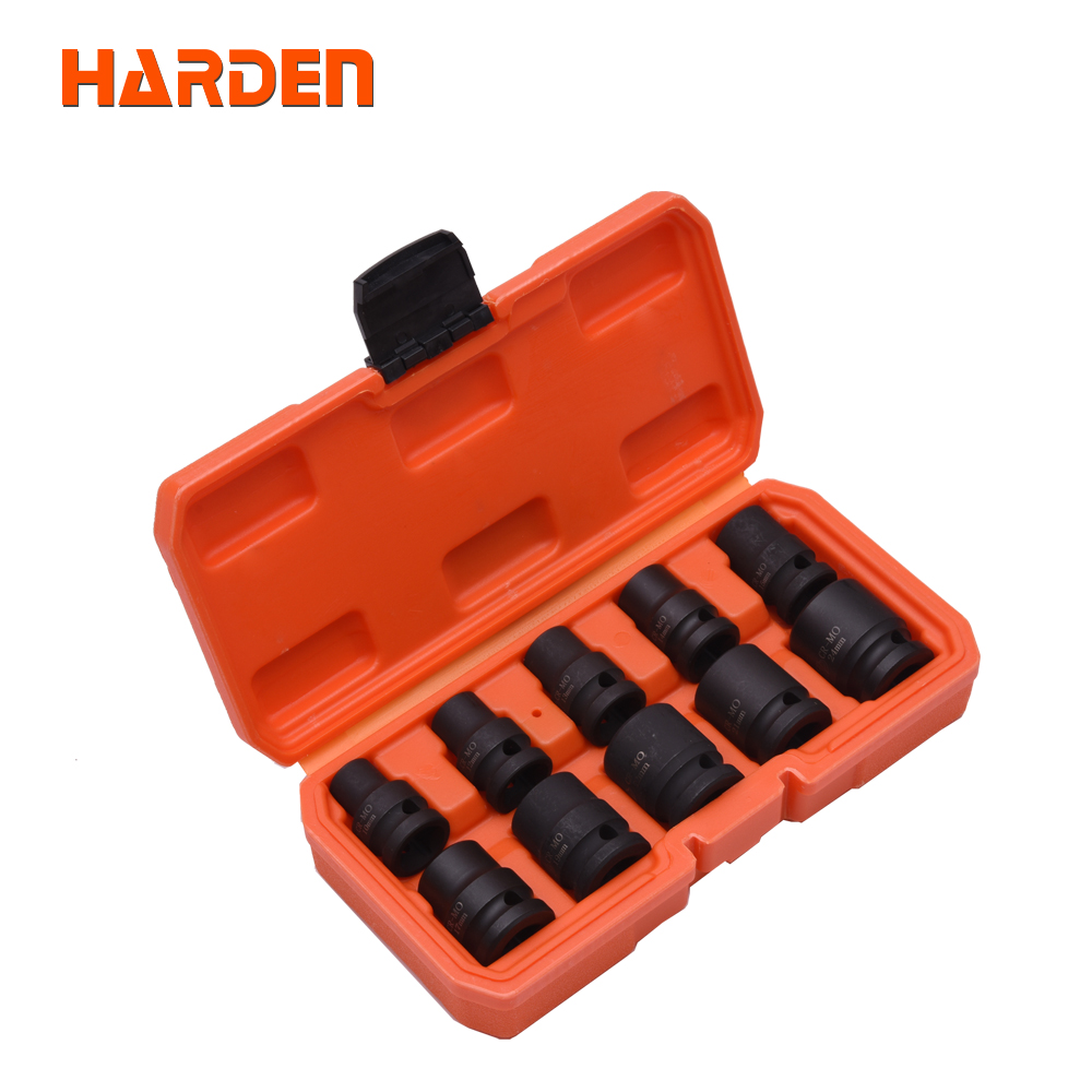 Set dado de impacto 10 pcs 1/2'' Cortos.