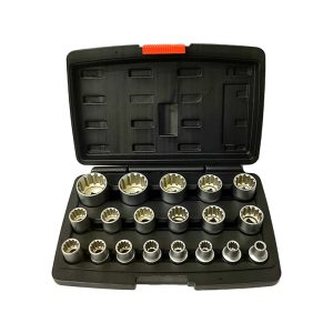 Juego dados estriados 19pcs Uysutools